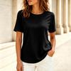 Women's Casual Short Sleeve Color T-Shirt for Everyday Wear