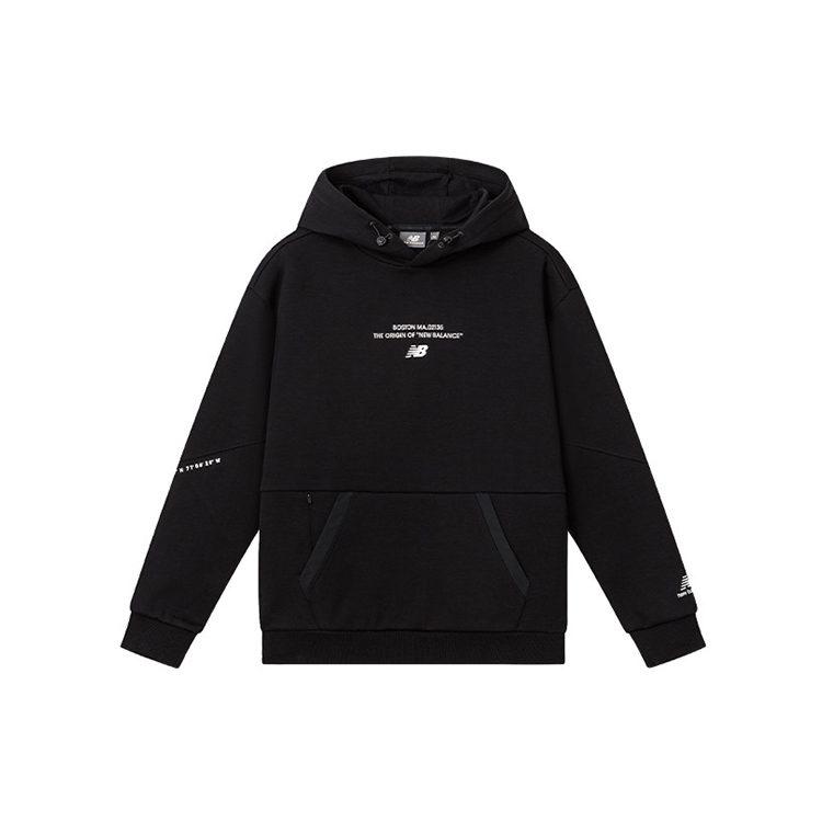 New Balance Sweatshirts Unisex Black Hooded Moderate Other 5CC39593-BK