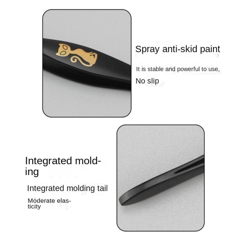 Spray Paint Eyebrow Trimming Slant Tweezers Eyelash Tweezers Portable Shape Hair Pluckers  Women