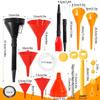 Universal Car Funnel Set Extension Pipe Engine Oil Filling Funnel Set Gasoline Oil Fill Universal Tool For Auto Motorcycle Truck