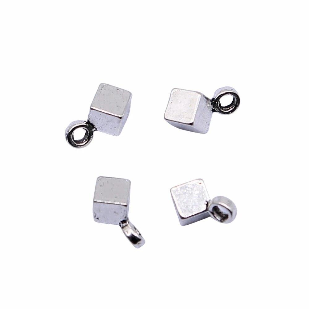 

Компоненты конической подвески с обжимными концами и бусинами Женские аксессуары Популярные украшения A18-40pcs-3x3mm