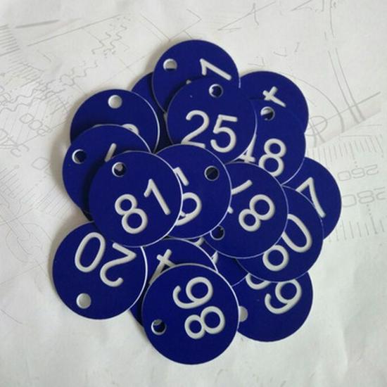 Bicolor Metal & Acrylic Sign Set: Storage Room, Nameplate, Key Tag, Number Plate