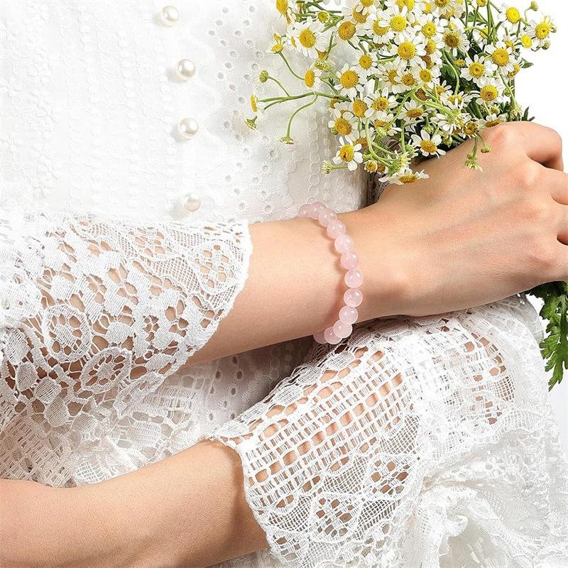 8mm Tiger Eyes Beaded Bracelets Natural Stone Bracelet Agates Cat Eye Chalcedony Stretch Bangle Healing  Gifts Women Men