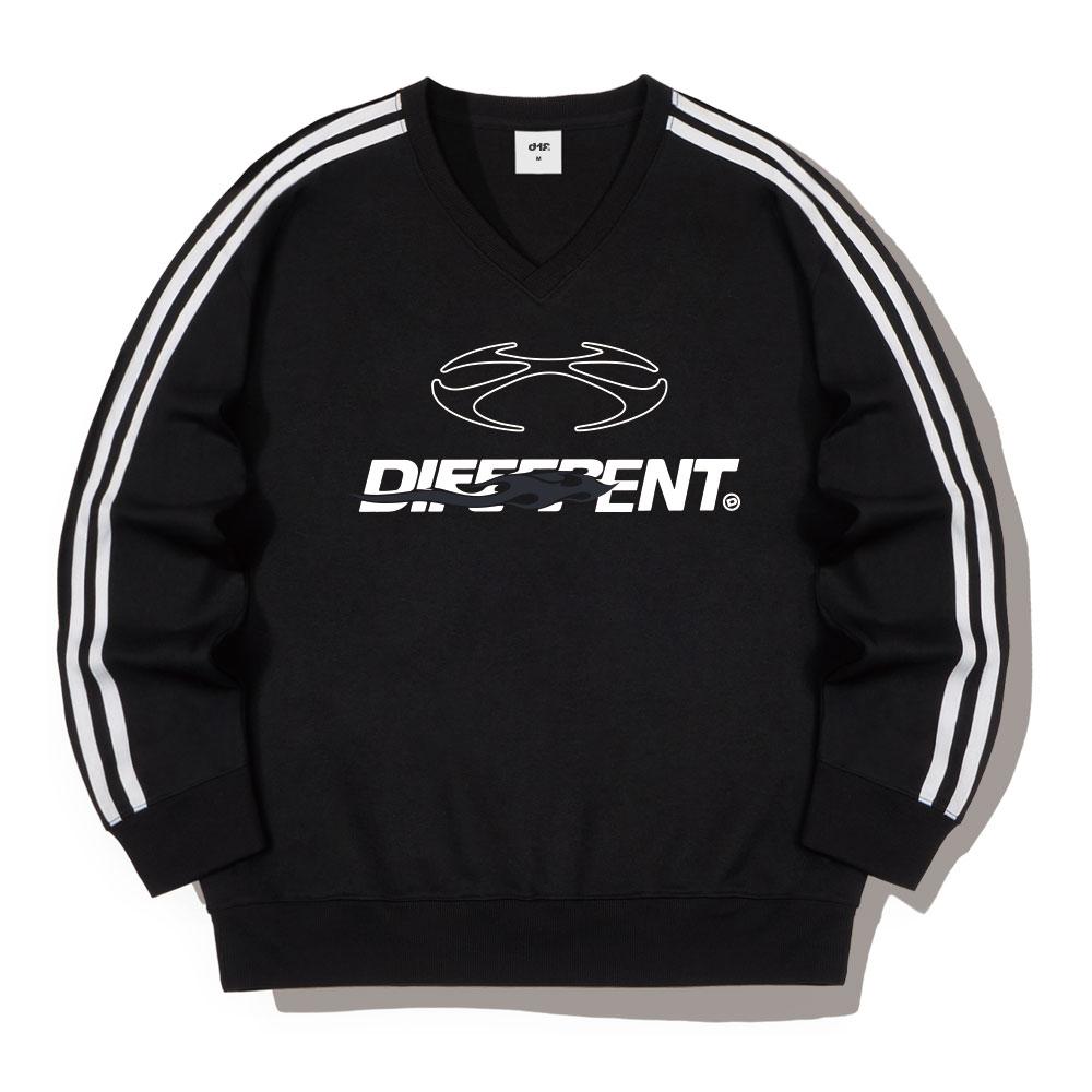 DIFF Core Heat Oversized Track V-Neck Sweatshirt 5 Colors [Difv_7003]
