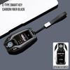 ABS Carbon Style Car Key Case Cover Fob Keychain for BMW 7 Series X7 I7 IX 740LI Alcantara Remote Protection Shell Skin Holder