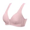 2PCS Women  Front Closure Extra-Elastic Breathable Lace Trim Bra Underwear
