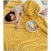 Coral Flannel Sofa Blanket Napping Office Shawl Romantic Blanket Winter Warm Cozy Shaggy Blanket-Thickene Waterproof Cushion