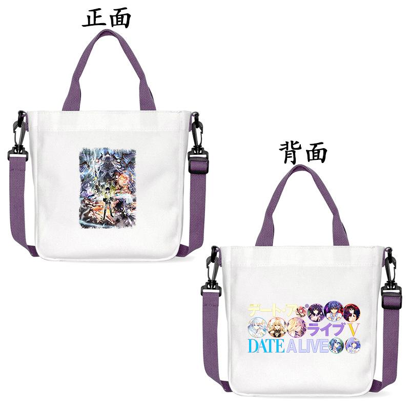 Dating Battle Anime Japanese Two-Dimensional Element Small Bento Travel Oblique Span Bag Handbag Canvas Bag