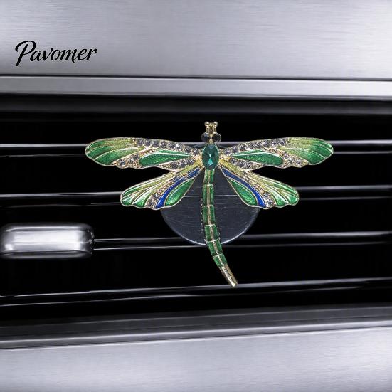 Mirror Hanging Decorative Ornamrent Dragonfly Car Vent Clips, Metal Air Outlet Clip, Unique Vehicle Interior Styling Conditioning Clips for