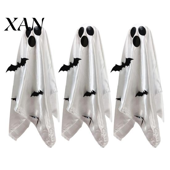 Floating Ghost for Tree Decoration Scary Decor, Spooky Bat Print Hanging Decor Porch Kids Friendly Halloween Tree, Glow-in-the-Dark Outdoor Front Door