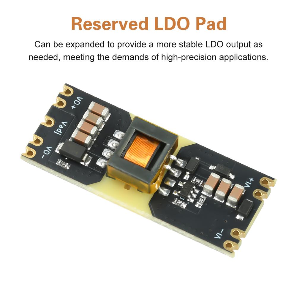JW3510 Isolated Power Module DC-DC Buck Converter 3-42V Input to ±5V/±12V Output Boost Module Stabilizer Board Reserved for LDO
