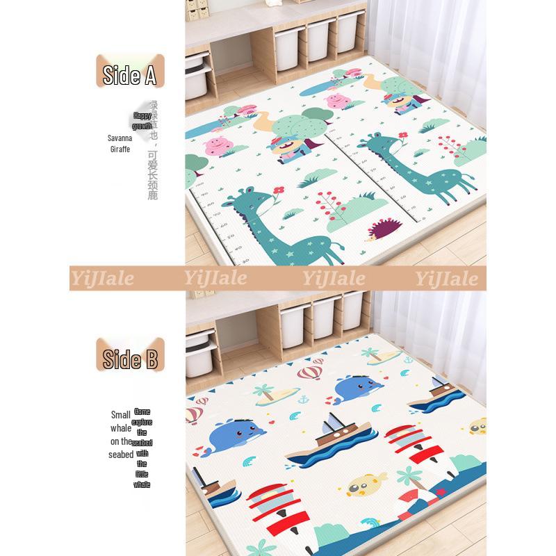 Thick Infant Crawling Mat: Full-Size Foam Floor Mat for Babies and Kids
