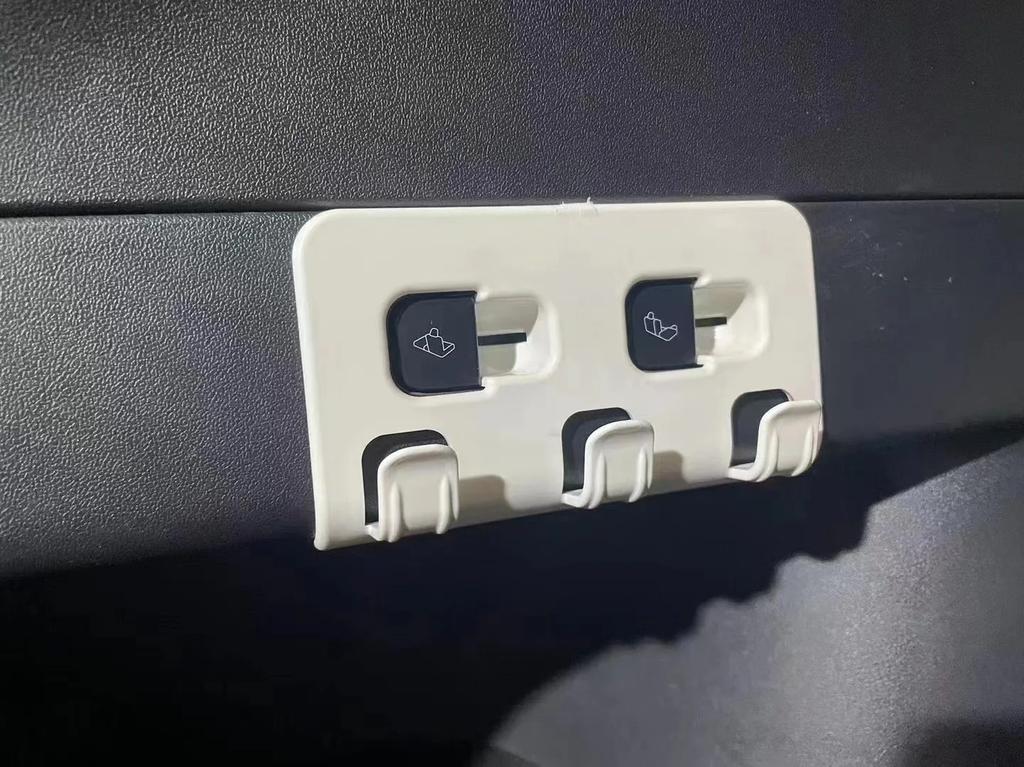 For Tesla Model Y 2021-2024 Max 15kg Load Bearing Rear Trunk Hook Luggage Bag Umbrella Hanger ABS Tote Trunk Hooks Accessories