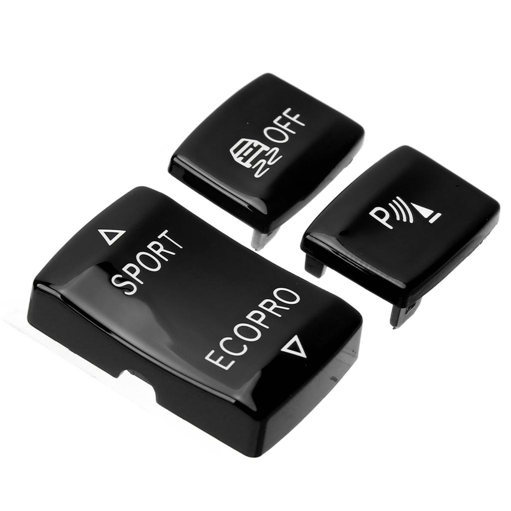 3 Pcs Gear Button Kit 6131 9252 912‑1 ESP Antislip Switch Sport Button Radar Sensor Key Replacement for F20 F21 F22 F23 Black