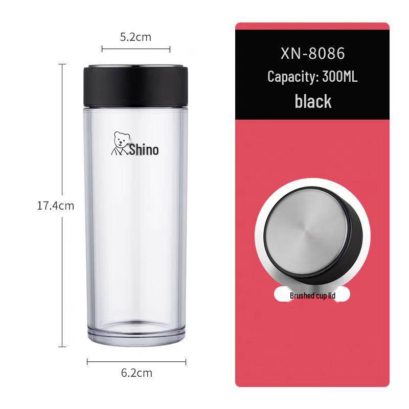 Xinuo Leak-Proof, Thickened Plastic Travel Tumbler with Lid 300-400ml