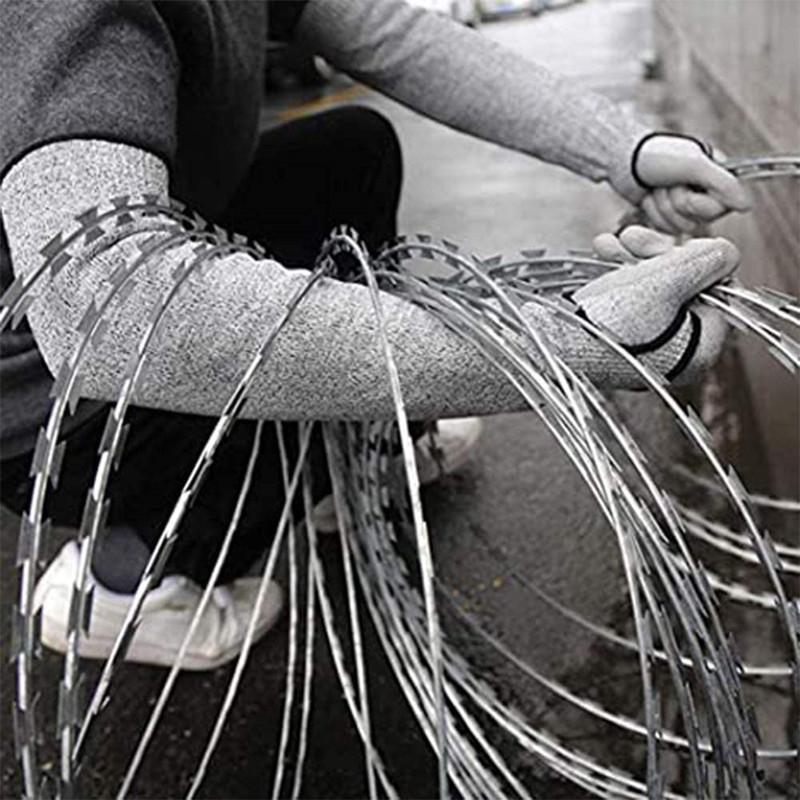 Schnitt- und kratzfeste Schutzarmstulpen und Handschuhe Level 5