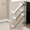 2 Pairs Storage Bracket Wall Mounted Trash Bags Holder Space-saving Plastic Wrap Organizer for Kitchen Home