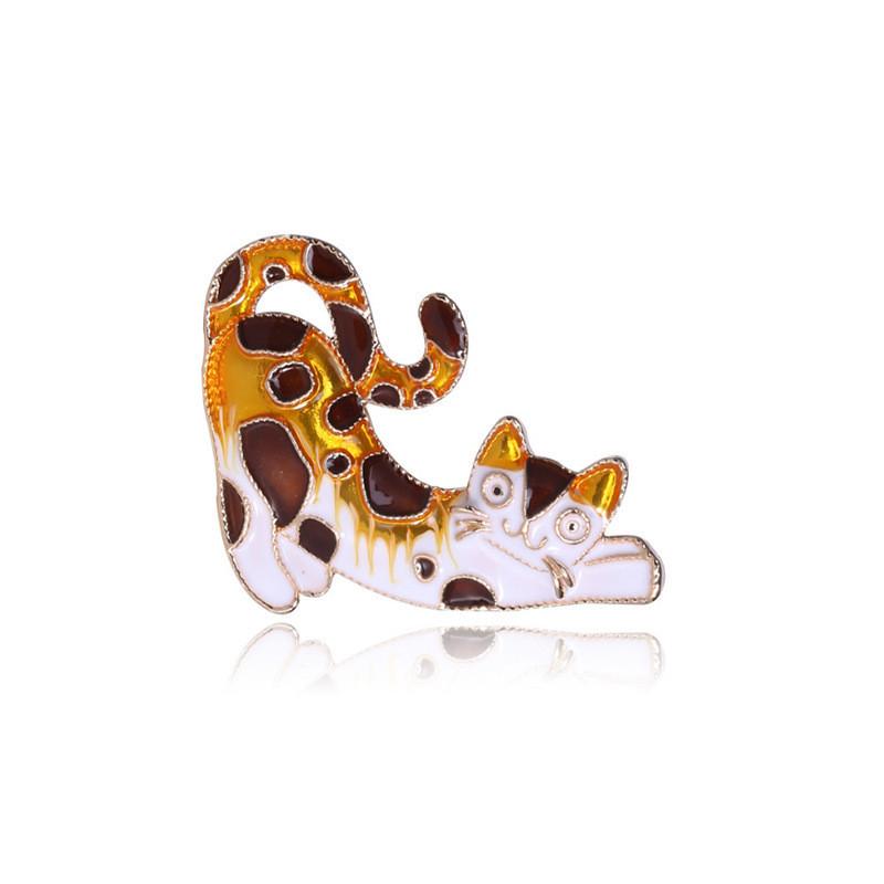 Cheetah Animal Brooch Alloy Fashion Accessory For Women And Men