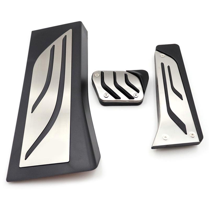 Anti-Slip Car Pedals for BMW X5 (2019-2020): Accelerator, Brake, and Rest Area Decor.