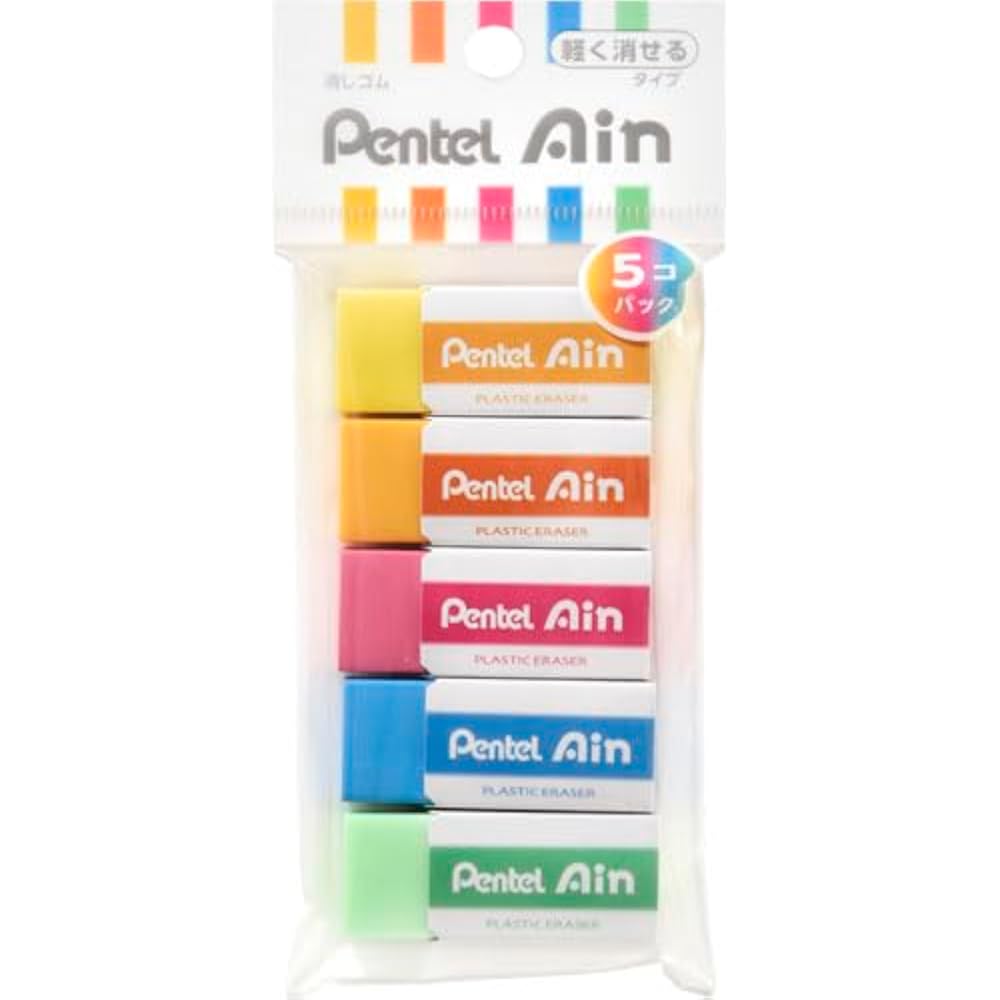 Ластик Pentel Ein 06 Цвет 5 шт. XZEAH065ST