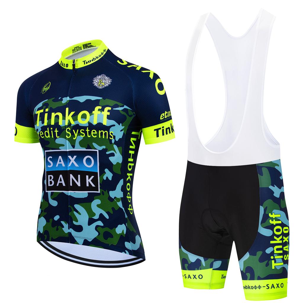 2026Tinkoff saxo bank Cycling Jersey Set Breathable Cycling Shirt Summer Cycling Clothing Mountain Bike Riding Clothes Triathlon