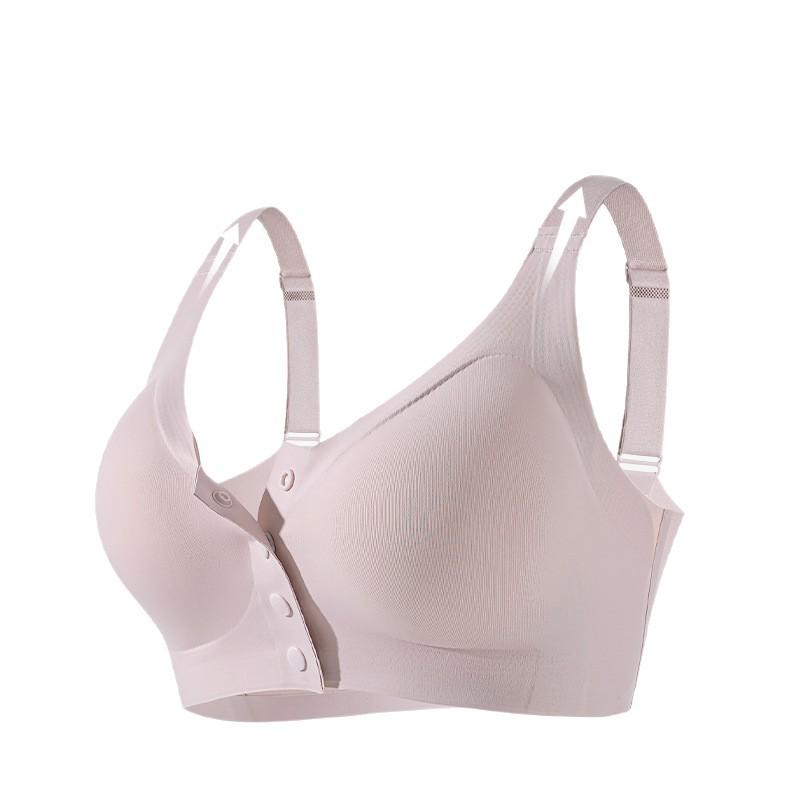 Cross-border Antibacterial Mastectomy Prosthesis Bra with Fake Breast Pads, Seamless Front Closure, for Post-Op and Reduction Support.