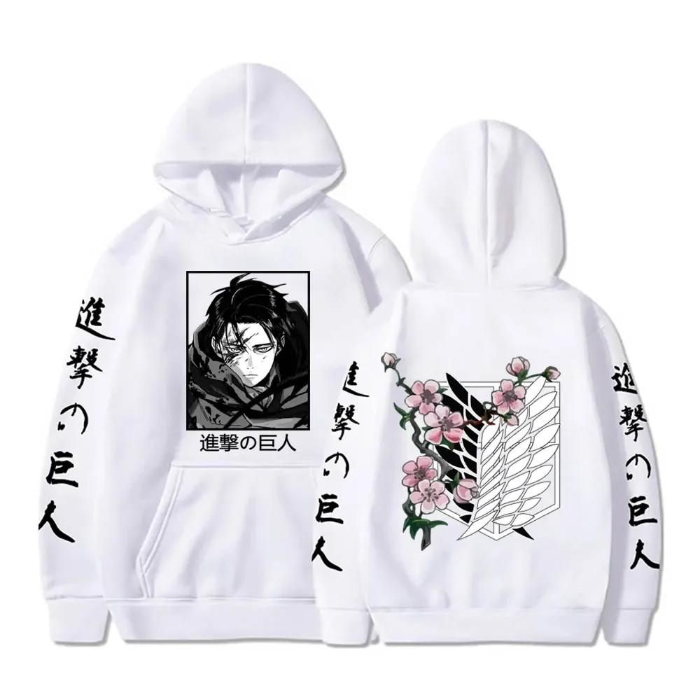 Hot Anime Attack On Titan Hoodie Graphic Hooded Men Women Clothes Autumn Warm Sweatshirt Harajuku Streetwear Tops Long Sleev