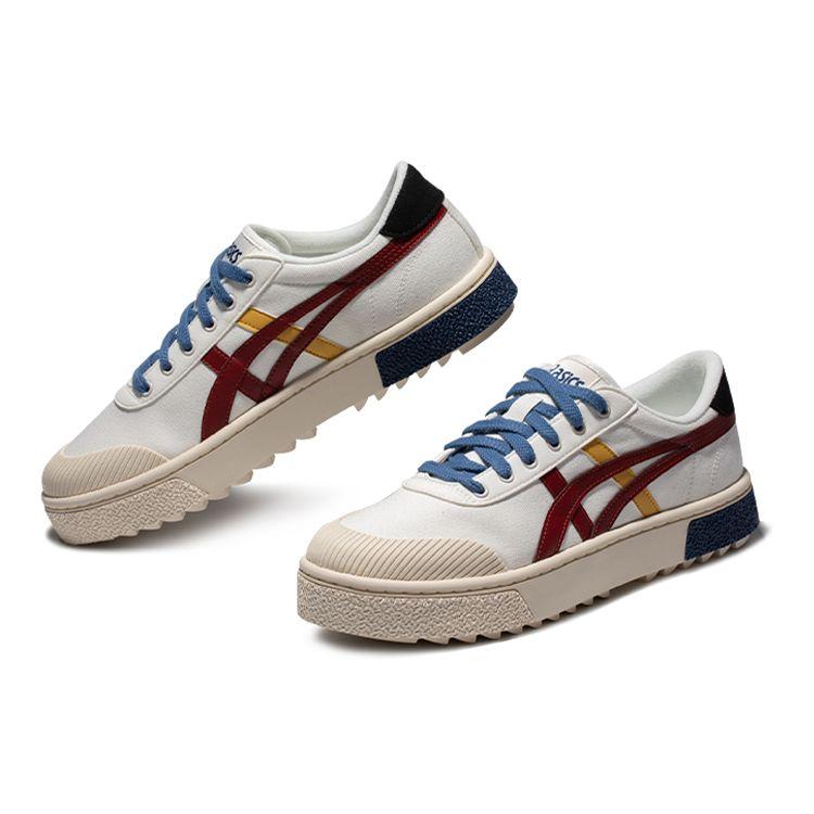 Asics Gel-Court Trail Non-Slip Shock Absorbing Durable Low-Top Sneakers Unisex Sneakers White Red 1203A146-101