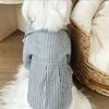 Thin Fabric Dog Pajamas Breathable Puppy Short Shirt Fashion Dog Striped Shirts Photography