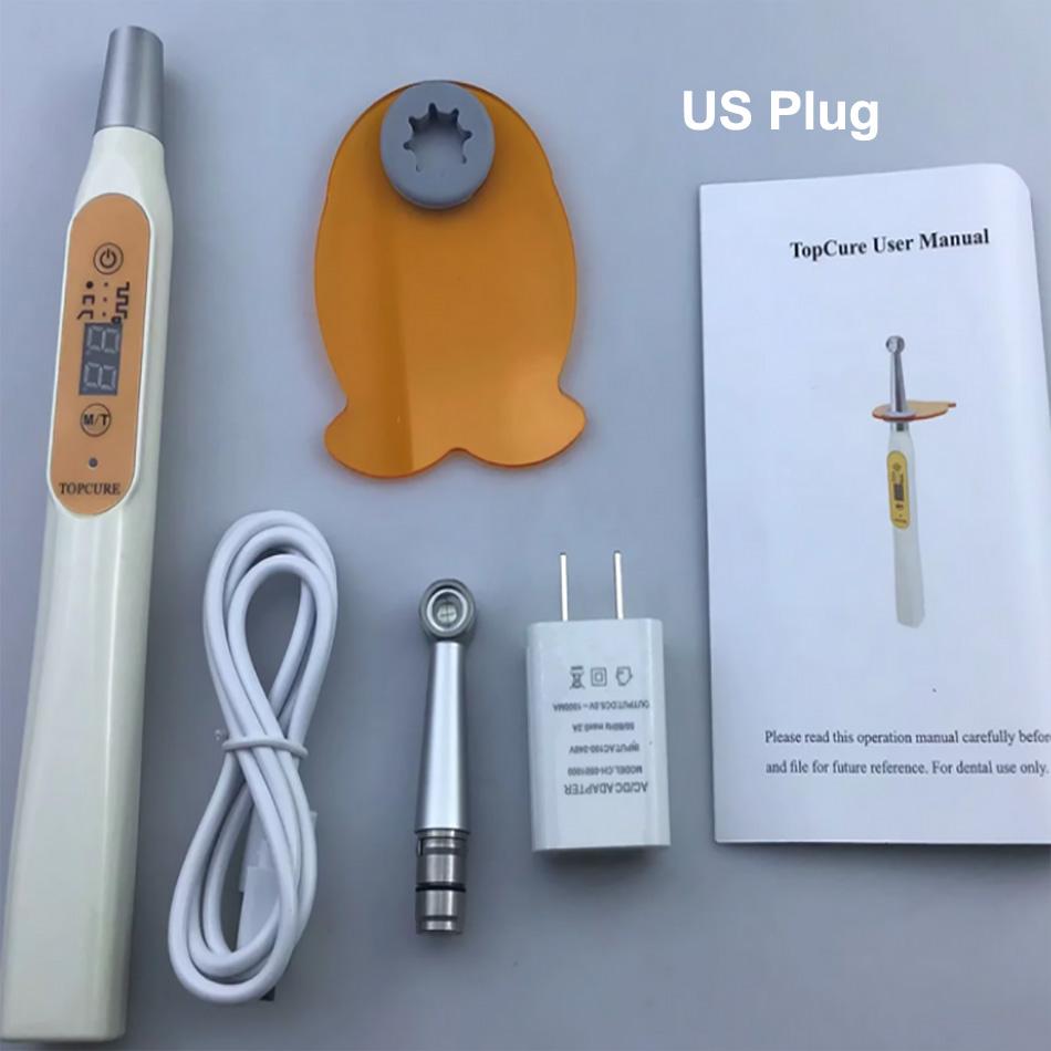 1 Set Dental LED Curing Light Device Dental Composite Resin Material 1 Second Light Cure Lamp Wireless Adjustable Working Time