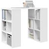 White Desk with Shelf 90 x 50 x 75 cm Engineered Wood