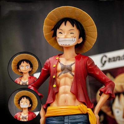 25cm Anime Jednodílná figurka Ros Luffy PVC Socha Akční figurka Monkey D Luffy Klasický smajlík Hračka pro děti Vánoční dárek