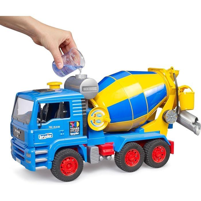 Jouet - Bruder - Camion-malaxeur à béton - Édition spéciale 50 Ans - Couleur Bleu - 1:16