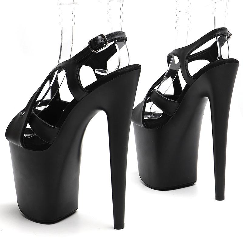 Sexy Women Pole Dance Shoes Pumps Party Club Platform High-heeled 20cm Shoes Summer Peep Toe Sandals