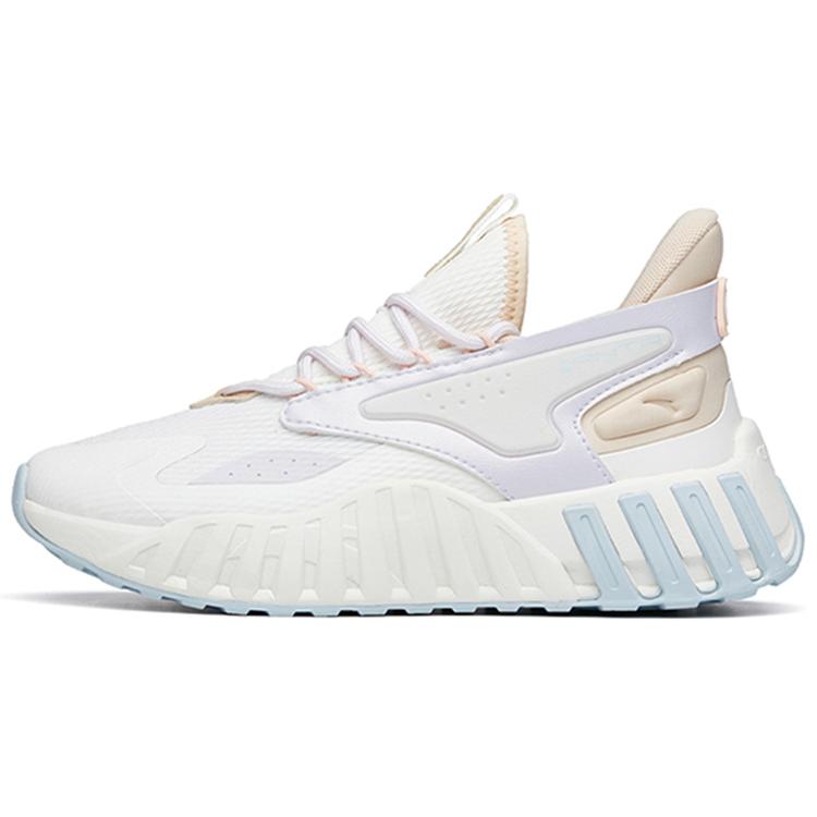New Anta Cushioning Anti Slip And Wear Resistant Low Top Casual Shoes Women's White Purple 122218871-4