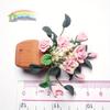 1/12 Mini Clay Rose Potted Plant Miniature Simulation Flower Accessories Model for House Decoration Micro Landscape