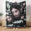 jennie Print Flannel Blanket High Quality Warm Comfortable Cover for All Seasons Perfect for Gifts Home Decor