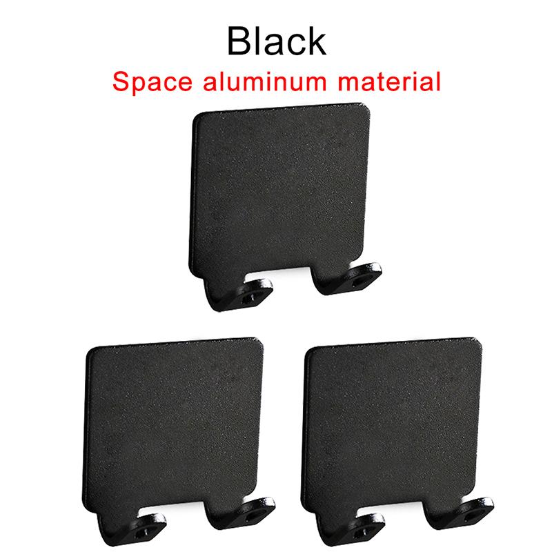 

3/5/10 шт., держатель для бритвы, полка для бритвы, крючки для полотенец из нержавеющей стали, ванная комната, кухня, крючок для хранения, держатель для фена 3pcs чёрный