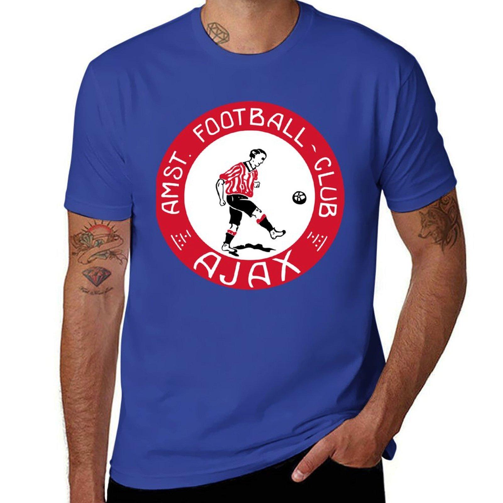 XIXI Fashion Ajax zeer oud logo T-shirt anime kleding vintage zwaargewicht t-shirts voor mannen 2XL
