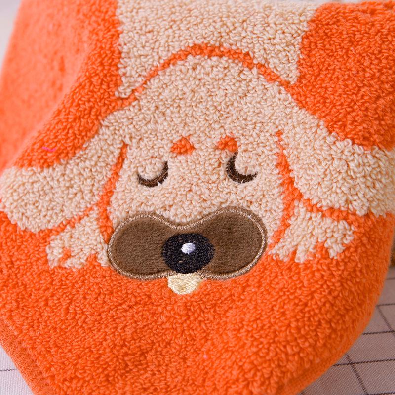 Jinhao A-Klasse Jacquard-Handtuch aus reiner Baumwolle für Kinder – weich, saugfähig, verdrehungsfrei, kleine quadratische Größe.