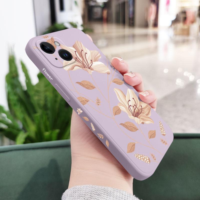 

Delicate Blossoms Phone Case For iPhone 17 17 Air 16 16e 15 14 13 12 11 Plus Pro Max Mini X XR XS Cover iPhone 15 Pro Max