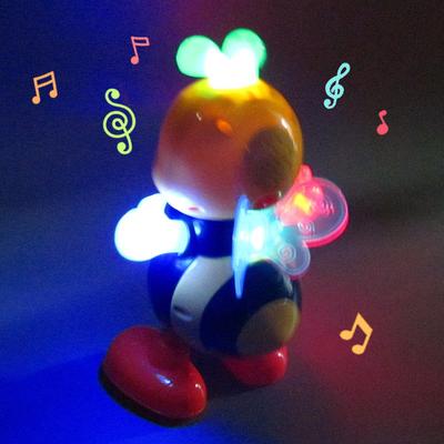 Dancing Bee Electric Toys For Kids Swinging Bee Musical Dancing Bee Toy Electronic Cartoon Toy Preschool Learning Toys