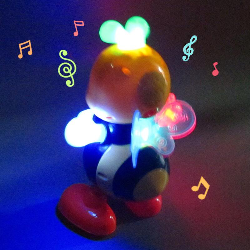 Dancing Bee Electric Toys For Kids Swinging Bee Musical Dancing Bee Toy Electronic Cartoon Toy Preschool Learning Toys