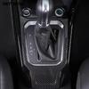 For Volkswagen VW T-Roc TROC 2018-  2024 2025 Carbon Fiber Center Console Gear Shift Box Cover Trim Interior Accessories