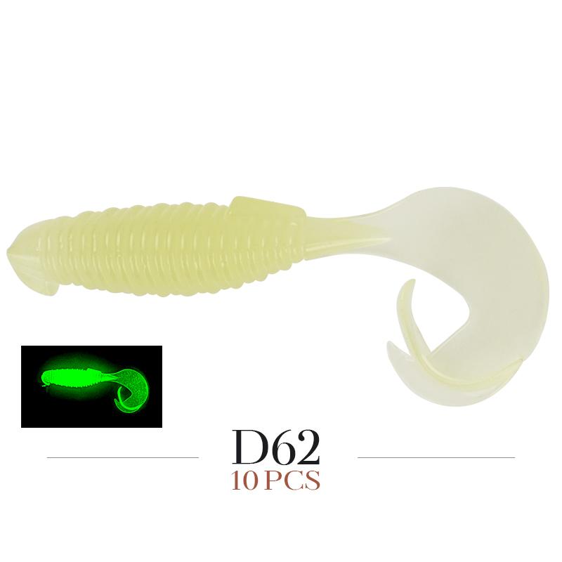 Bait Soft 77mm Meredith Flapper 6g 10pcs Offset Hook Guide Turbulence Tail Pike Perch Jxc08
