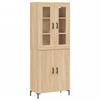 VidaXL Highboard Sonoma Oak 69.5x34x180 Cm Engineered Wood 3198212