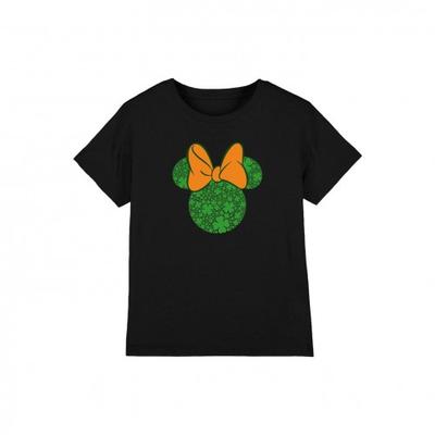 Childrens/Kids Shamrock Ears Minnie Mouse St Patricks Day T-Shirt
