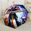 Transformers Optimus Prime Battle Scene Outdoor Automatic Umbrella Compact 8 Rib Design Foldable Design Outdoor Daily Use Vibrant Pattern Umbrella