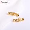 18K Gold Plated Brass Pearl Clasps For Jewelry Making Supplies, Bracelet Nacklace Connectors Jewelry Accessories Wholesale