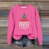 Women's Fashion Casual Long Sleeve Loose Christmas Printed Sweatshirt